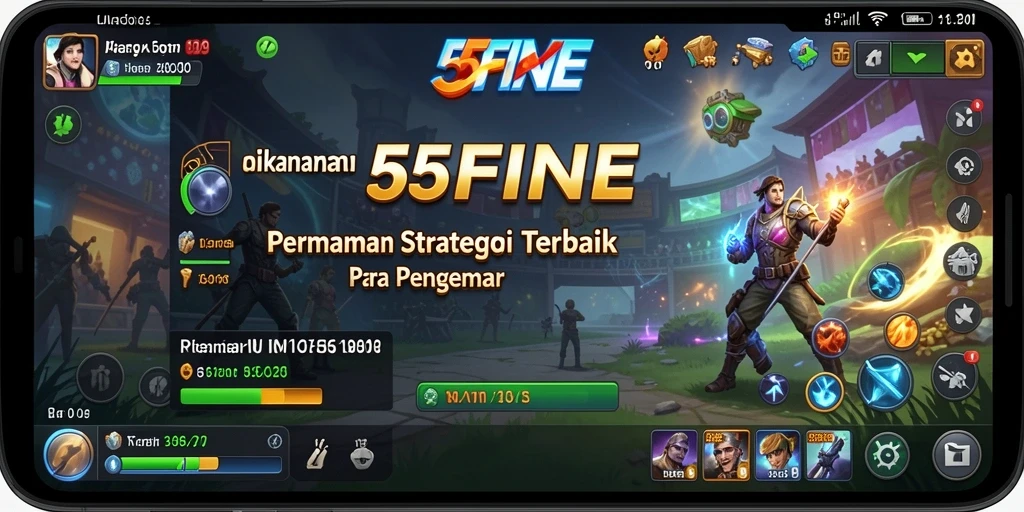 Tampilan gameplay 55FIVE dengan strategi intens dan penuh aksi.