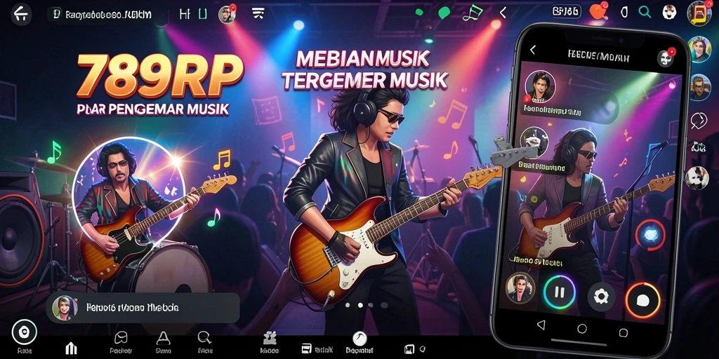 Tampilan gameplay menarik dari 789RP yang penuh dengan warna dan musik.