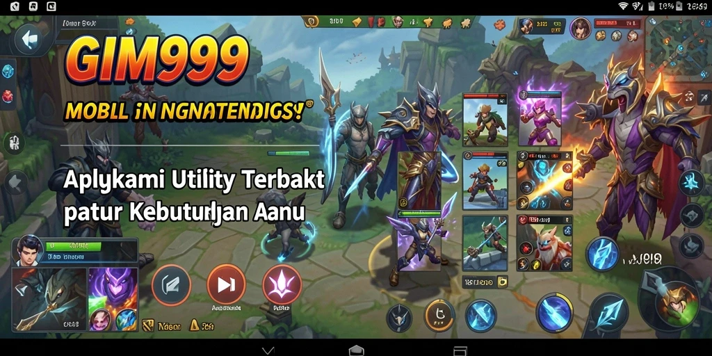 Tampilan antarmuka pengguna GIM999 yang intuitif dan modern.