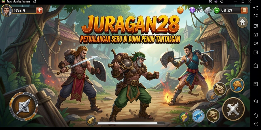 Screenshot gameplay menampilkan karakter utama menjelajahi dunia petualangan.