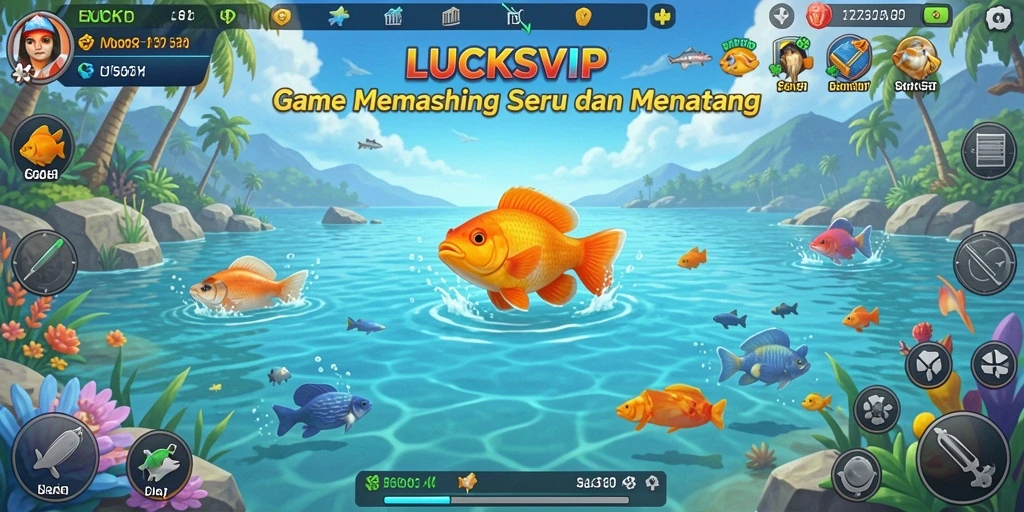 Tampilan gameplay LUCKSVIP dengan pengalaman memancing yang seru.