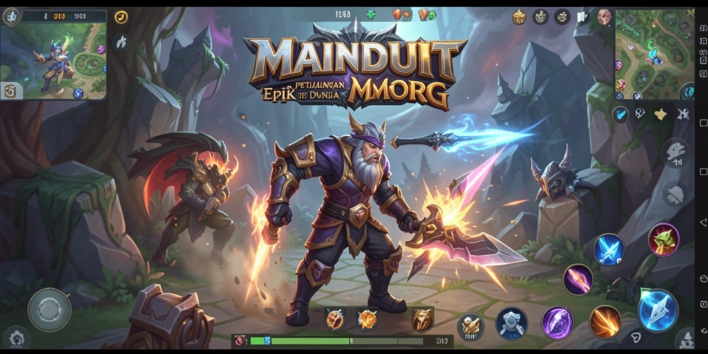 Tampilan gameplay epik dalam dunia <strong>MAINDUIT</strong> yang menakjubkan.