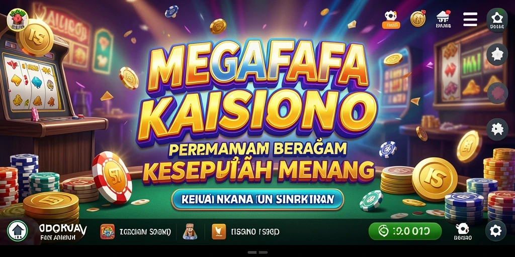 Tangkapan layar MEGAFAFA menunjukkan gameplay yang menarik dan seru dalam dunia Kasino.
