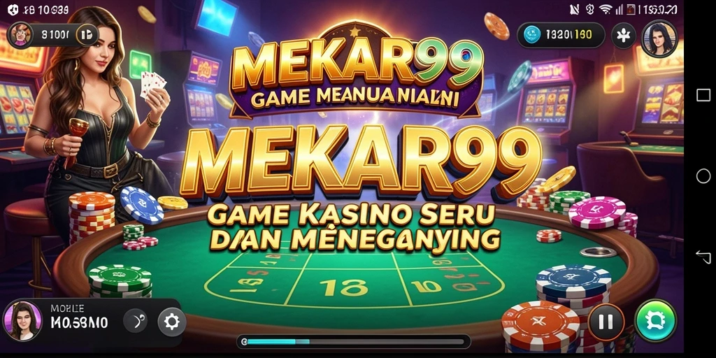Screenshot gameplay MEKAR99 yang menunjukkan aksi seru permainan Kasino.