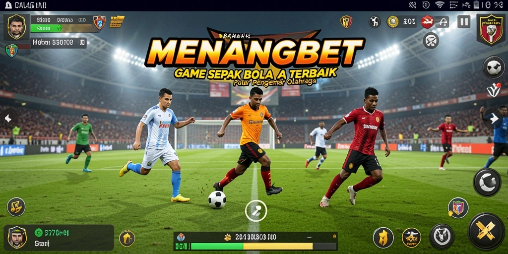 Tampilan menarik dari gameplay <strong>MENANGBET</strong> yang penuh aksi sepak bola.