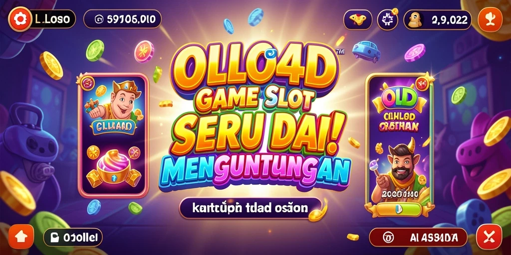 Tangkapan layar gameplay OLLO4D dengan slot menarik dan fitur bonus.