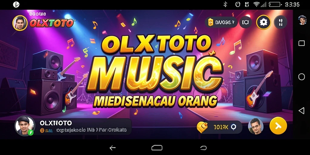 Tampilan fitur gameplay menarik di OLXTOTO saat bermain musik.