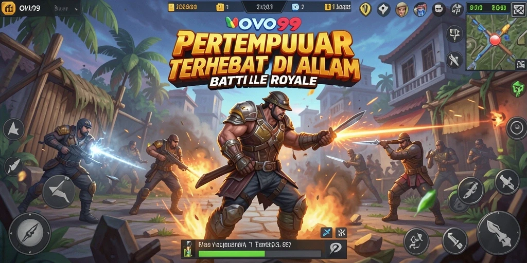 Gameplay OVO99 menampilkan pertempuran strategi yang mendebarkan.