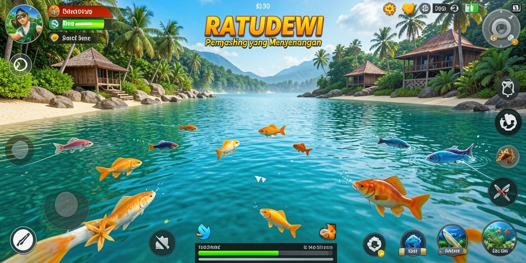 Tangkapan ikan yang hebat di RATUDEWI dengan grafik yang menakjubkan.