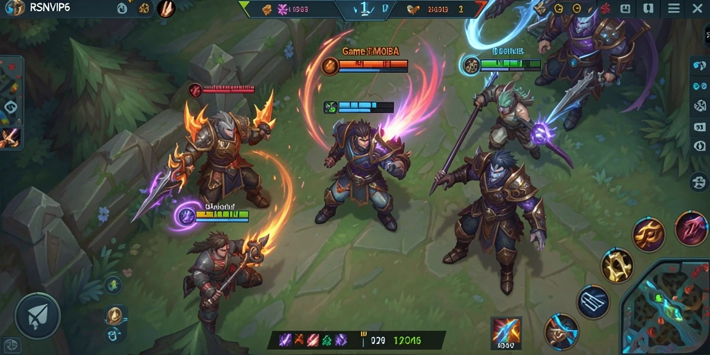Tampilan gameplay seru di arena pertempuran RSNVIP6.