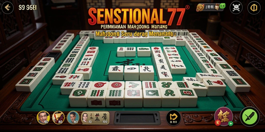 Tangkapan layar SENSATIONAL77 menampilkan gameplay Mahjong yang seru dan penuh tantangan.