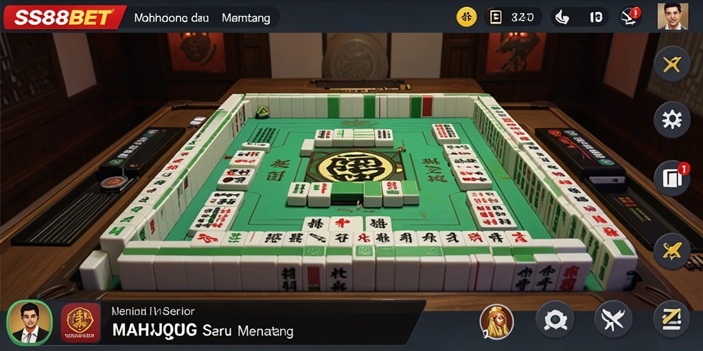 Screenshot gameplay SS88BET menampilkan pengalaman bermain Mahjong yang seru.