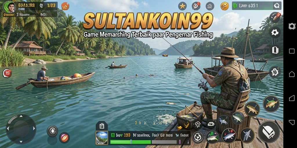 Gameplay seru memancing di SULTANKOIN99 dengan berbagai ikan.