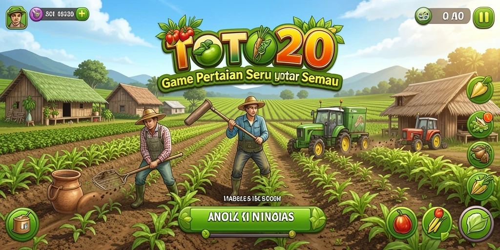 Tampilan gameplay TOTO20 yang memukau dalam bertani.